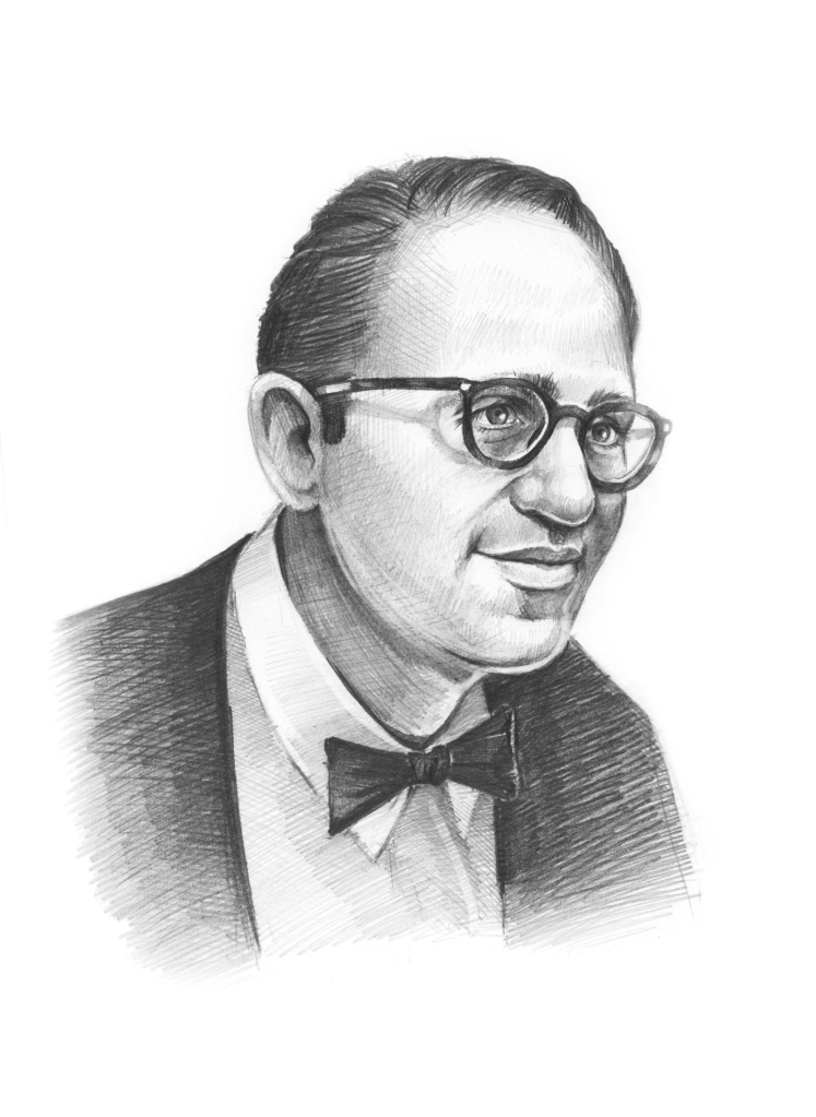 Portrait of Murray Rothbard by Polina Kosh | Rothbard.com